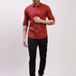 Parx Men Green Solid Slim Fit Cotton Blend Full Sleeve Shirts