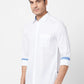 Parx Men Blue Checks Slim Fit Cotton Full Sleeve Cutaway Collar Shirt
