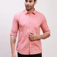 Parx Men Brown Checks Slim Fit Cotton Full Sleeve Shirts