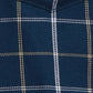 Parx Men Blue Checks Slim Fit Cotton Half Sleeve Cut Away Collar Shirt