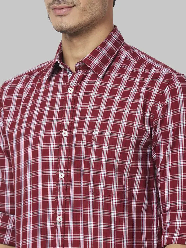 Men Slim Fit Red Shirt