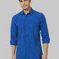 Men Slim Fit Blue Shirt