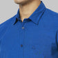 Men Slim Fit Blue Shirt