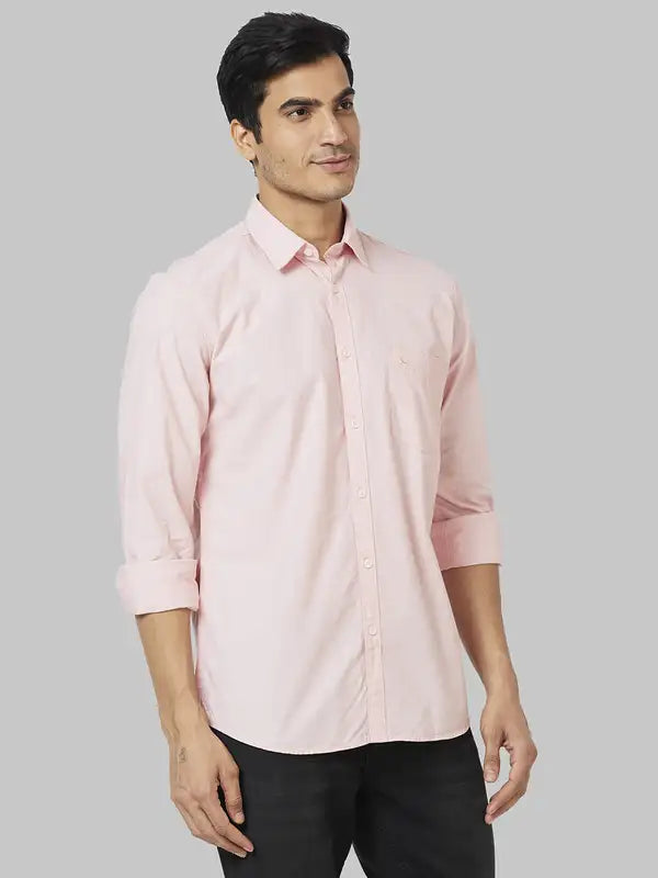 Men Slim Fit Fawn Shirt