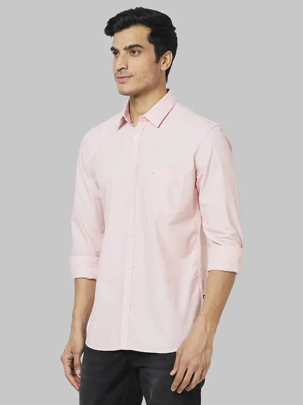 Men Slim Fit Fawn Shirt