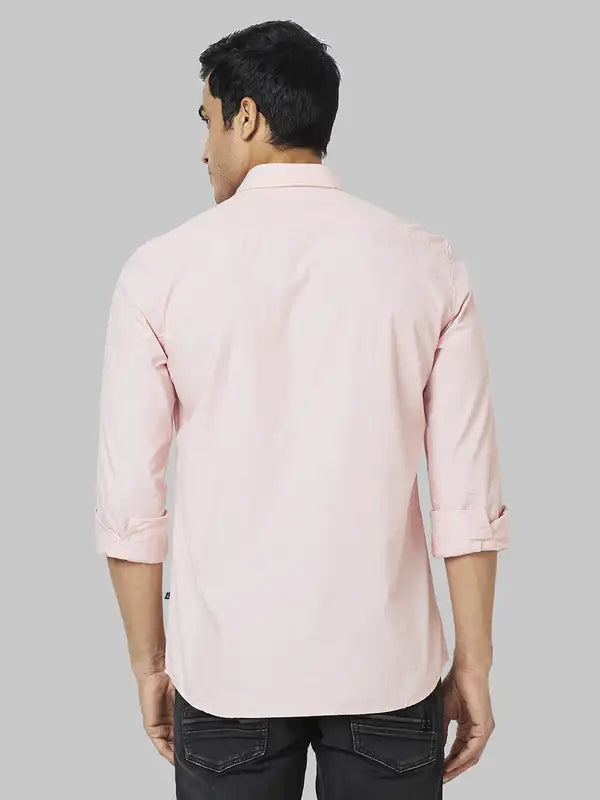 Men Slim Fit Fawn Shirt