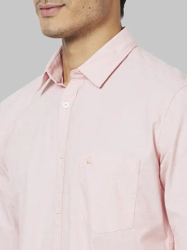 Men Slim Fit Fawn Shirt