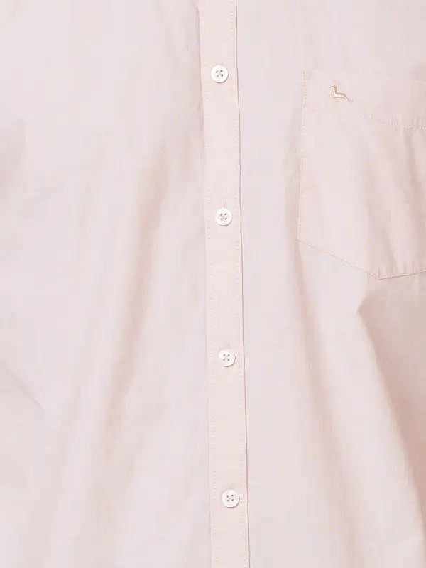 Men Slim Fit Fawn Shirt