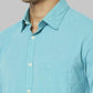 Men Slim Fit Green Shirt