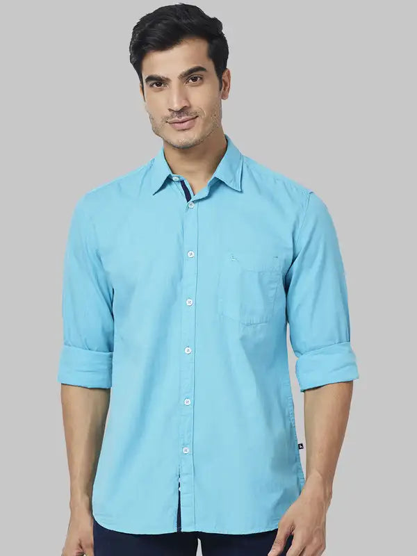 Men Slim Fit Fawn Shirt