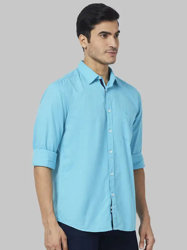 Men Slim Fit Fawn Shirt