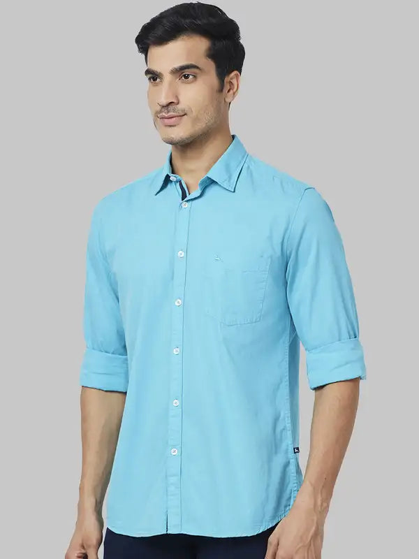 Men Slim Fit Fawn Shirt