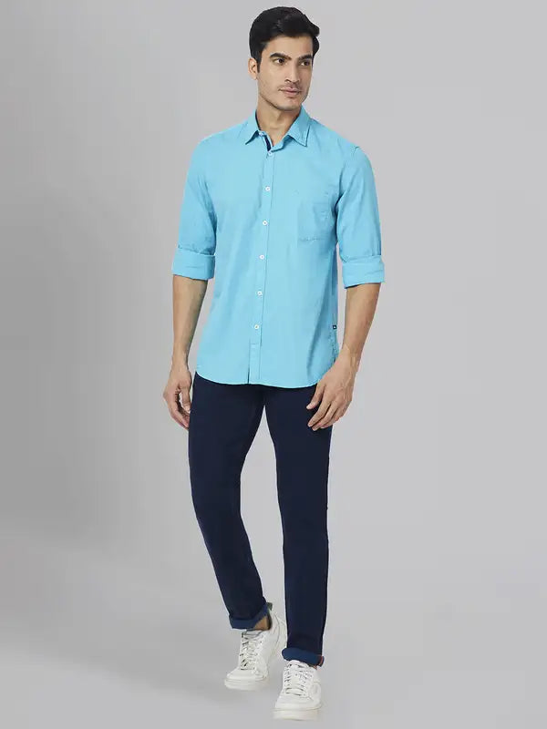 Men Slim Fit Fawn Shirt