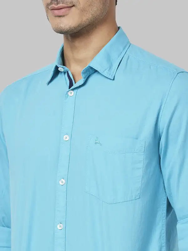 Men Slim Fit Fawn Shirt