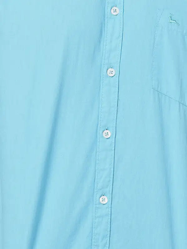 Men Slim Fit Fawn Shirt