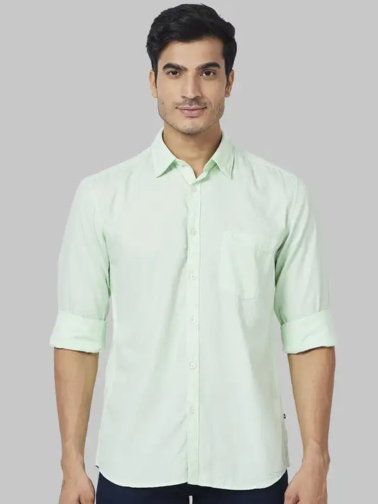 Men Slim Fit Red Shirt