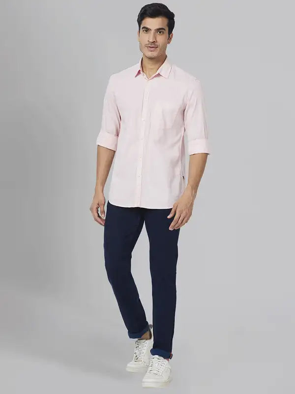 Men Slim Fit Red Shirt