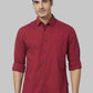 Men Slim Fit Red Shirt