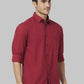 Men Slim Fit Red Shirt