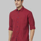 Men Slim Fit Red Shirt