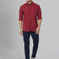 Men Slim Fit Red Shirt