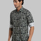 Men Black Slim Fit Checks Cotton Full Sleeve Shirts