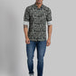 Men Black Slim Fit Checks Cotton Full Sleeve Shirts