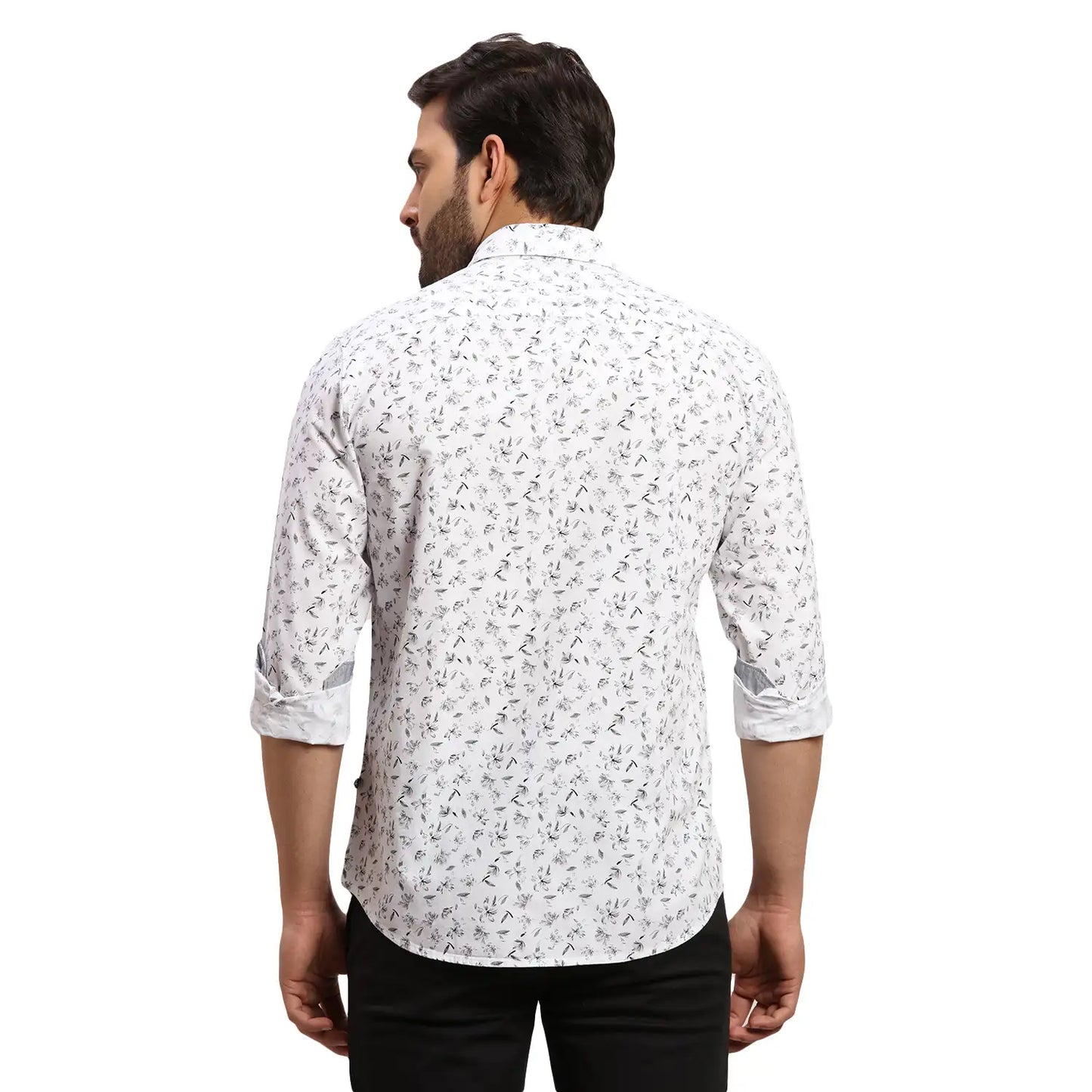 Men Fawn Slim Fit Checks Cotton Half Sleeve Cutaway Collar Shirts