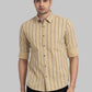Men Slim Fit Yellow Shirt
