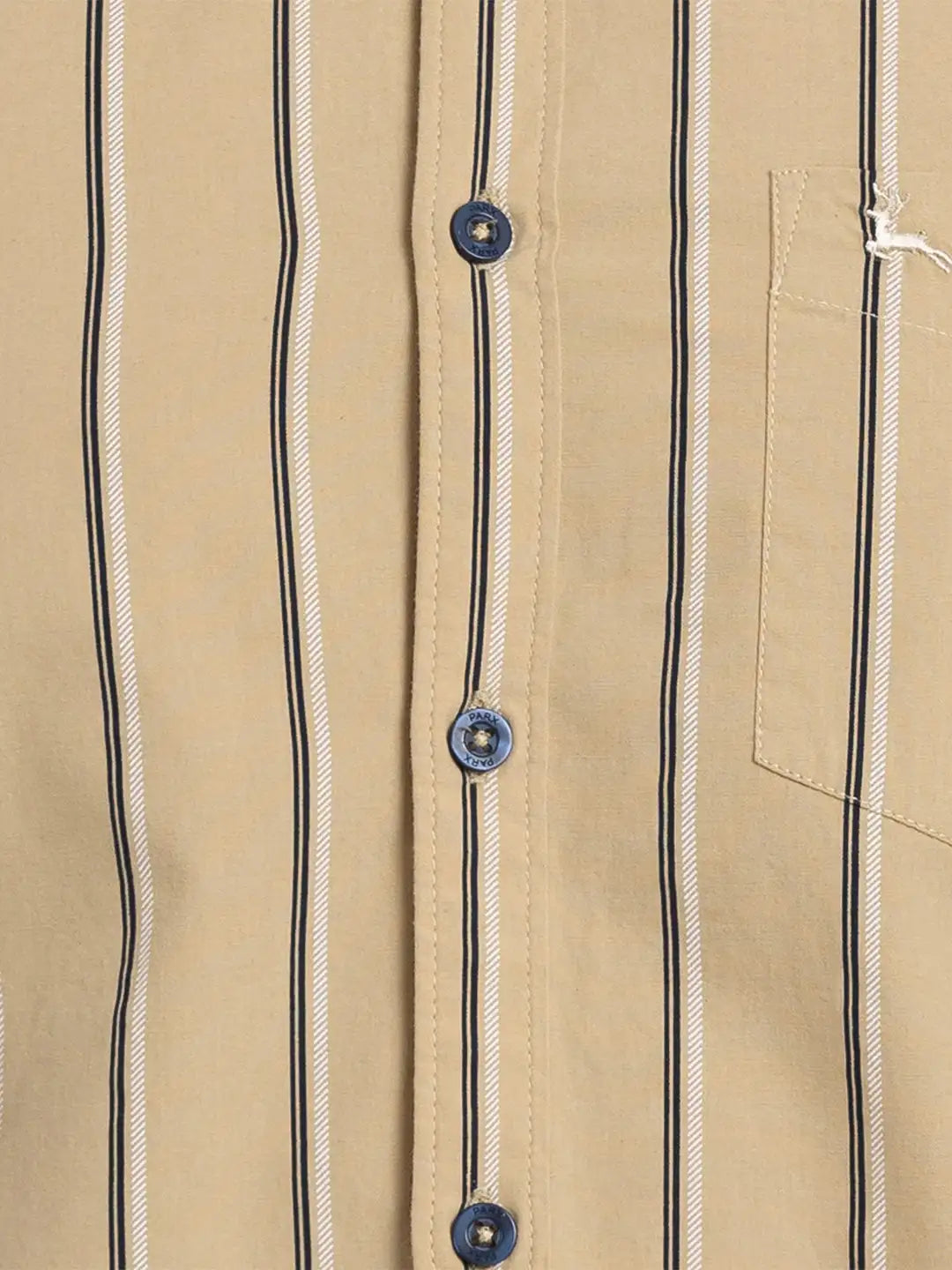 Men Slim Fit Yellow Shirt