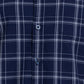 Parx Men Black Checks Slim Fit Cotton Full Sleeve Cutway Collar Shirt