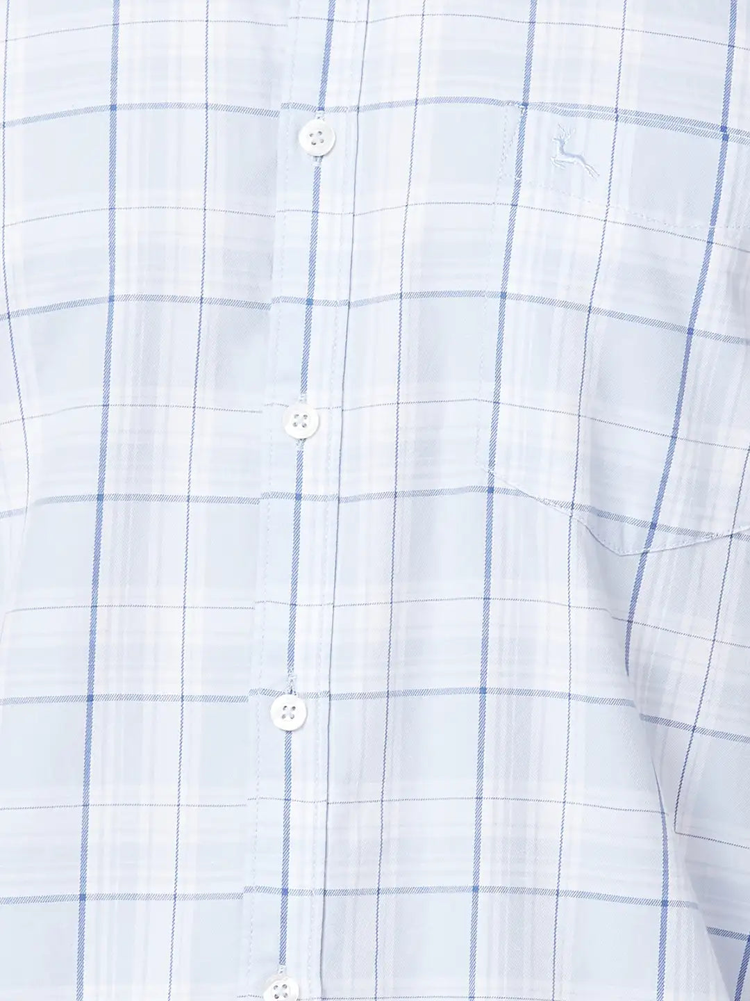 Parx Men Fawn Checks Slim Fit Cotton Full Sleeve Cutaway Collar Shirt