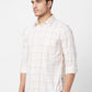 Parx Men Red Checks Slim Fit Cotton Blend Full Sleeve Cutaway Collar Shirt