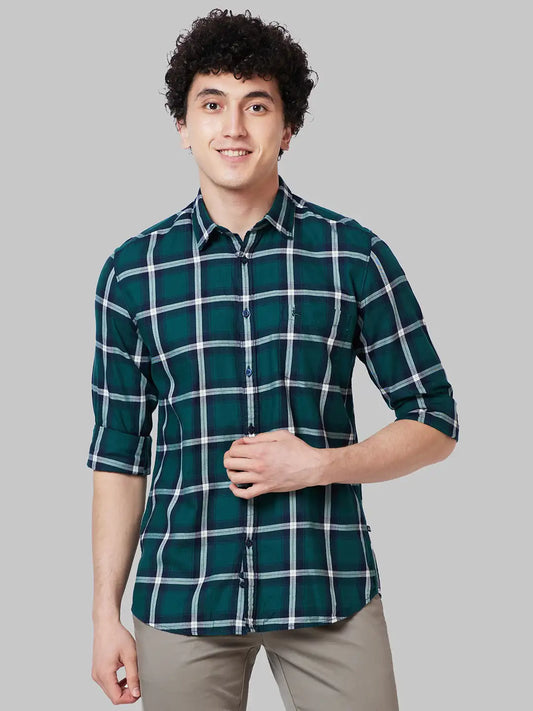Men Slim Fit Red Shirt