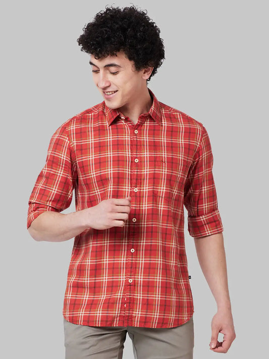 Men Slim Fit Blue Shirt