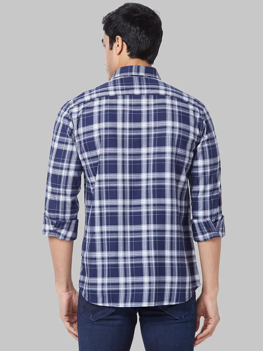 Men Slim Fit Green Shirt
