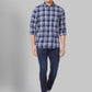 Men Slim Fit Green Shirt