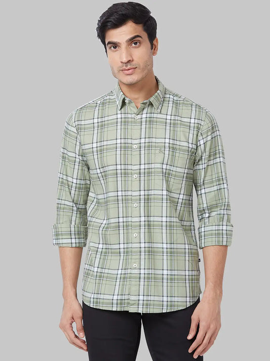 Men Slim Fit Blue Shirt