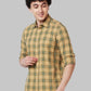 Men Slim Fit Green Shirt