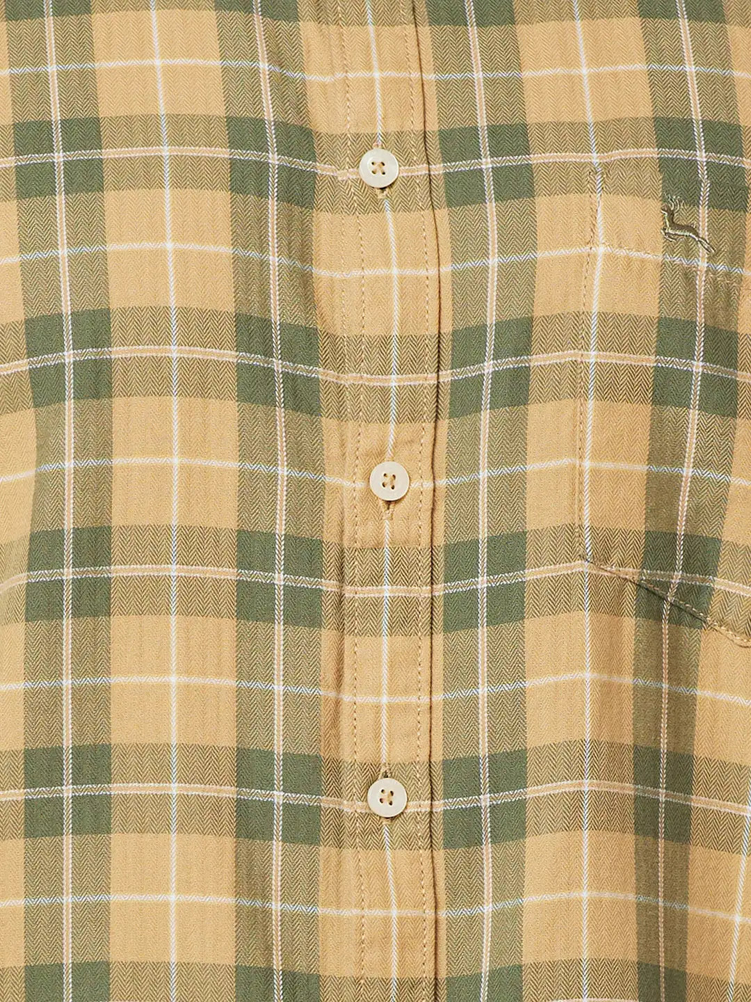 Men Slim Fit Green Shirt
