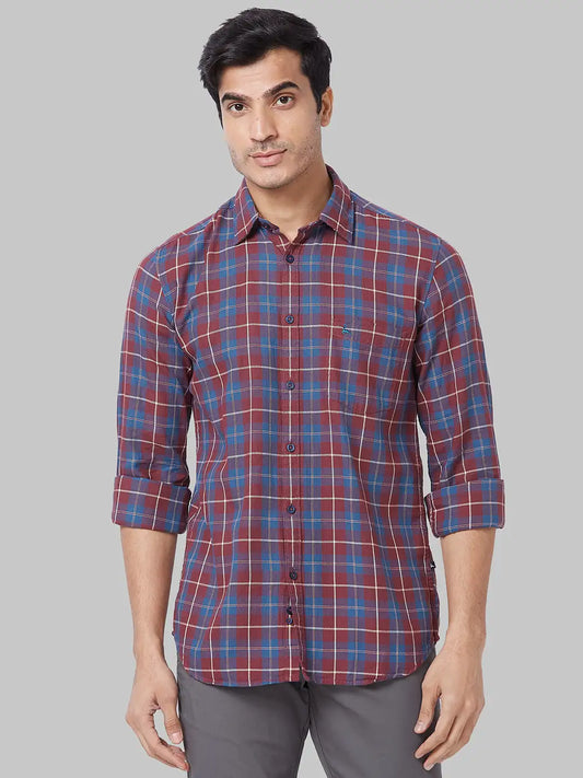 Men Slim Fit Fawn Shirt