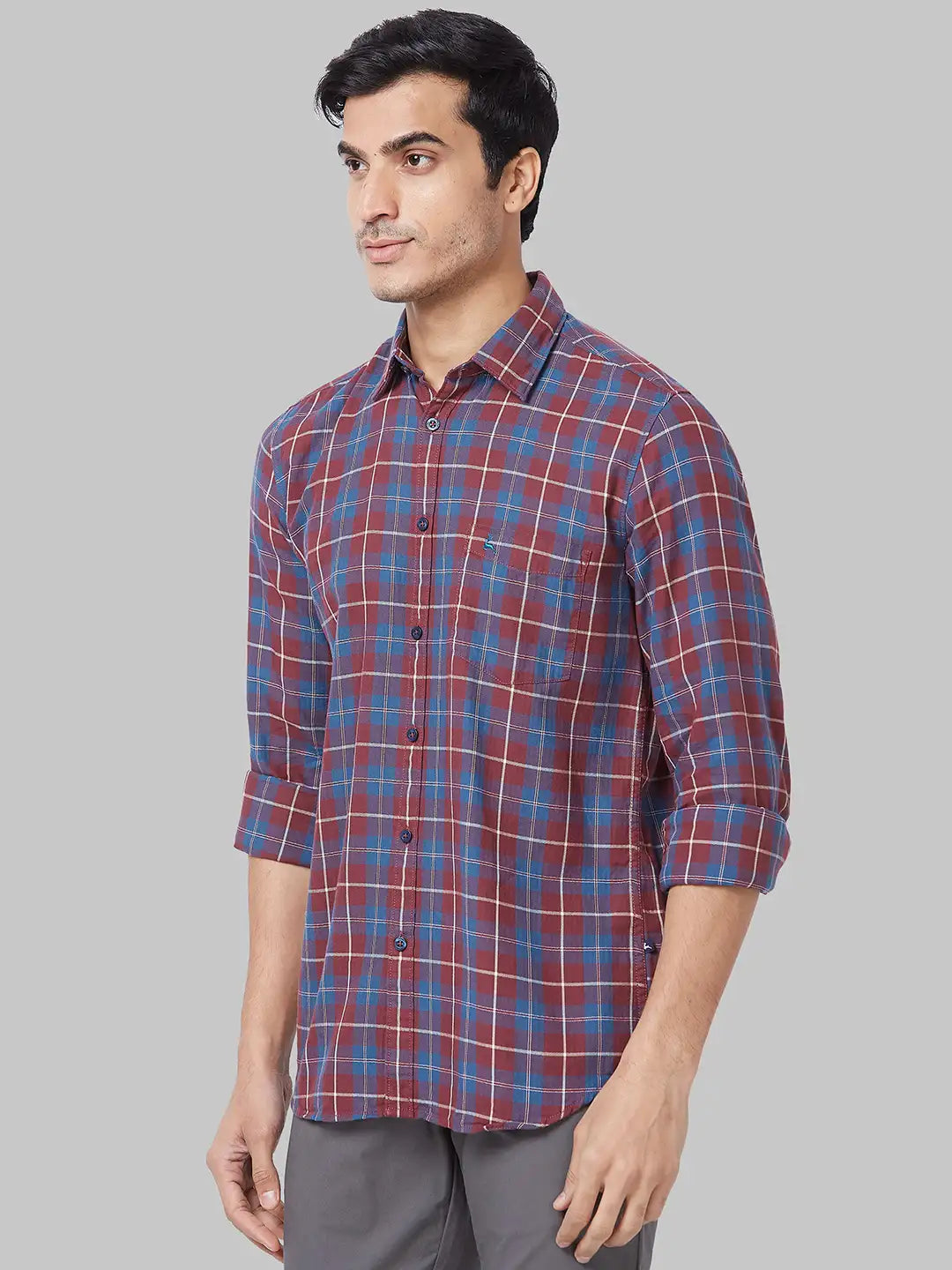 Men Slim Fit Fawn Shirt