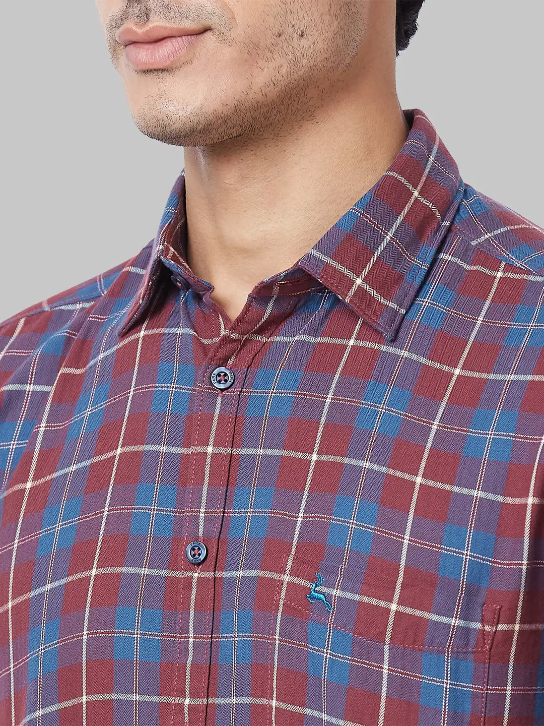 Men Slim Fit Fawn Shirt