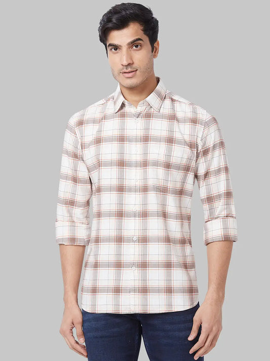 Men Slim Fit Green Shirt