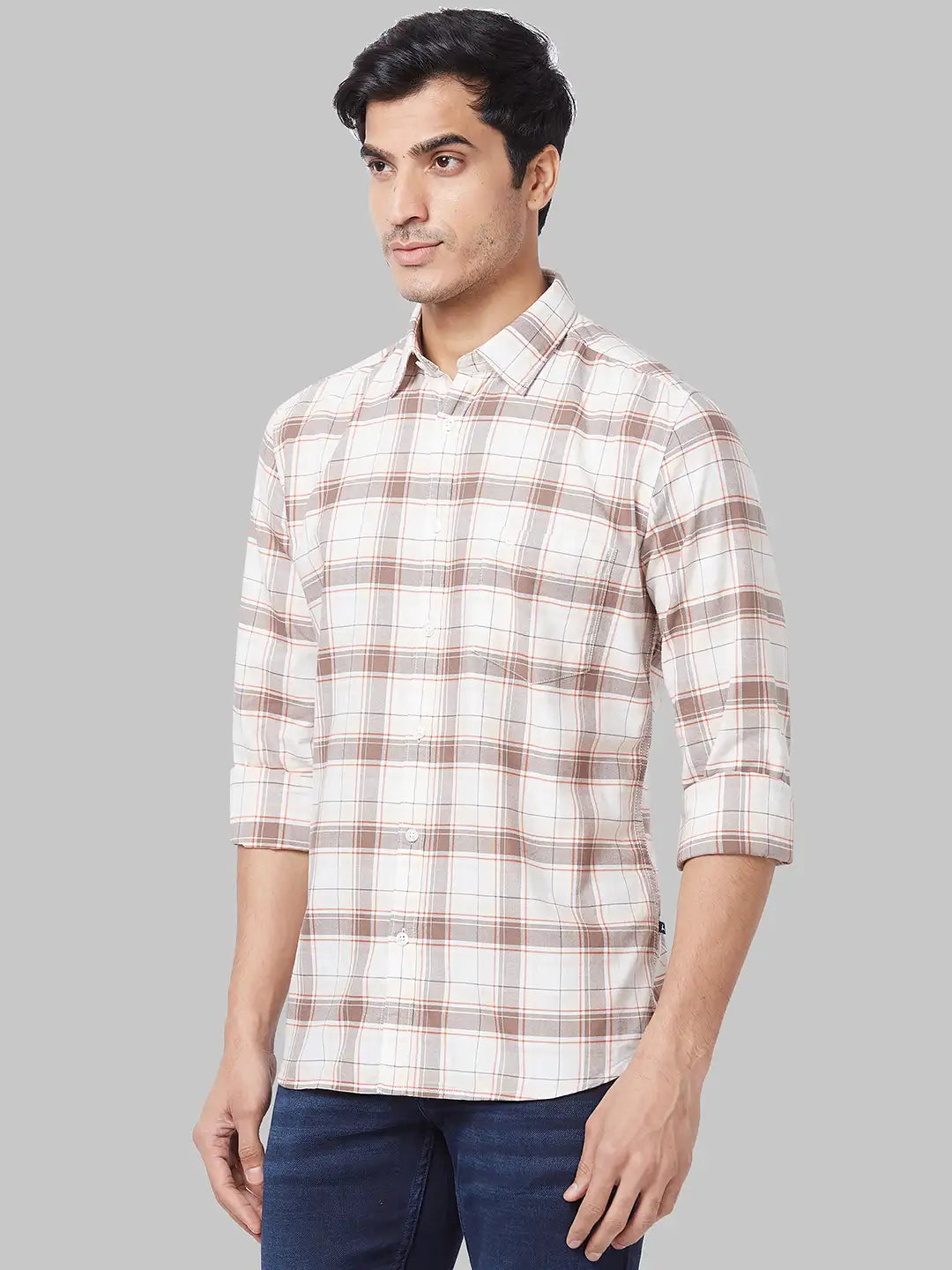 Men Slim Fit Green Shirt