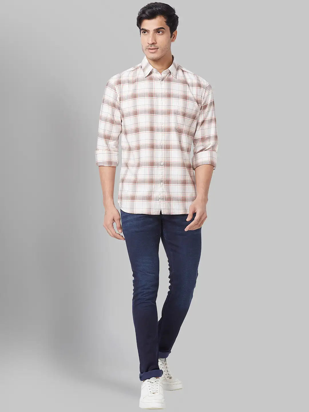 Men Slim Fit Green Shirt