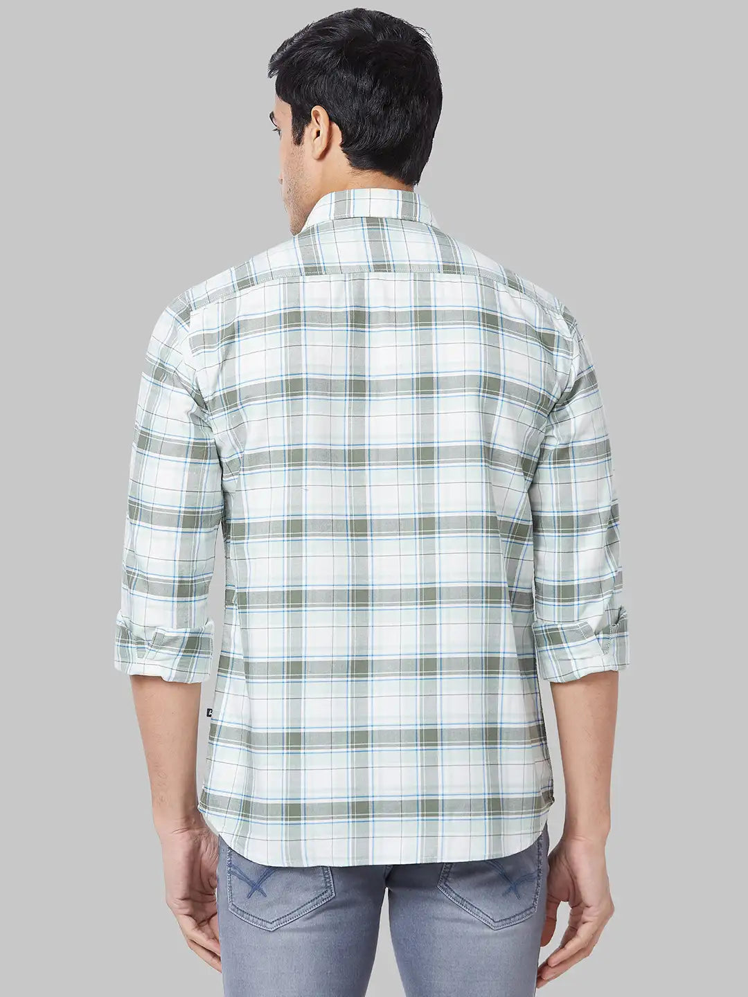 Men Slim Fit Blue Shirt