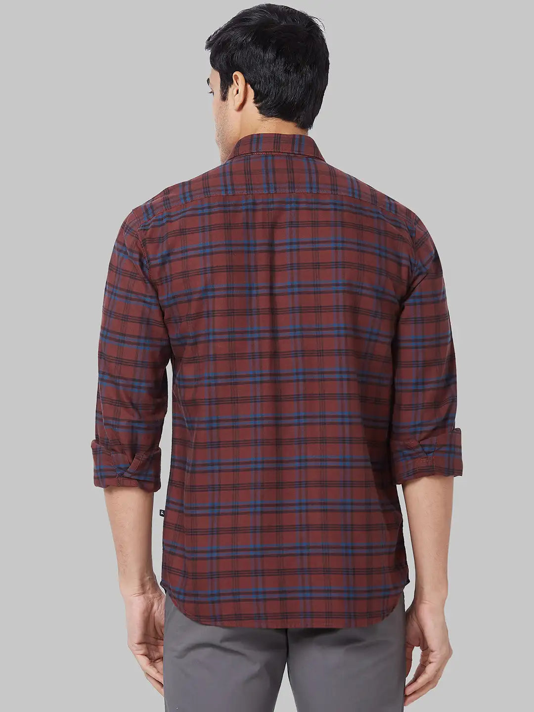 Men Slim Fit Green Shirt
