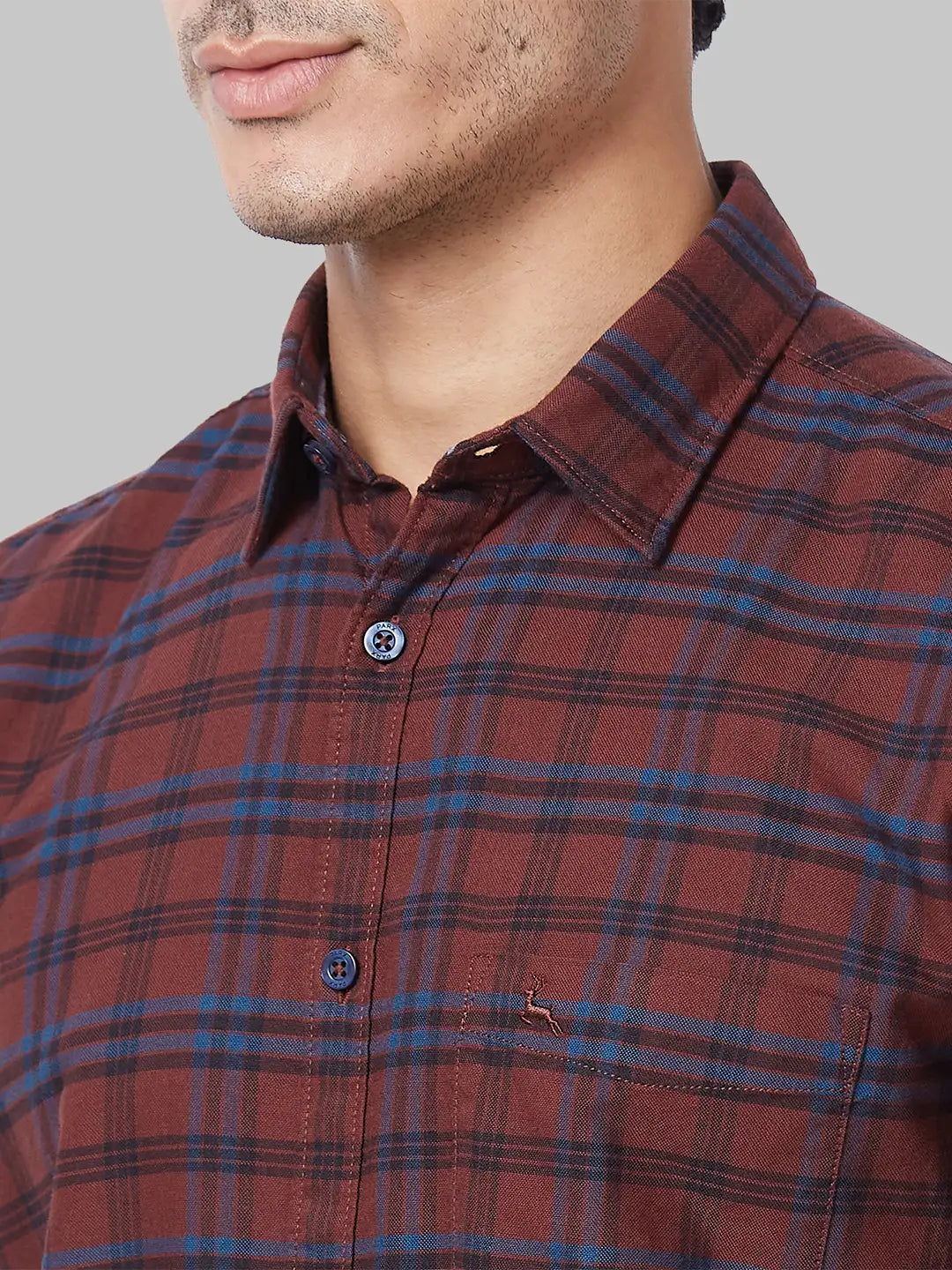 Men Slim Fit Green Shirt