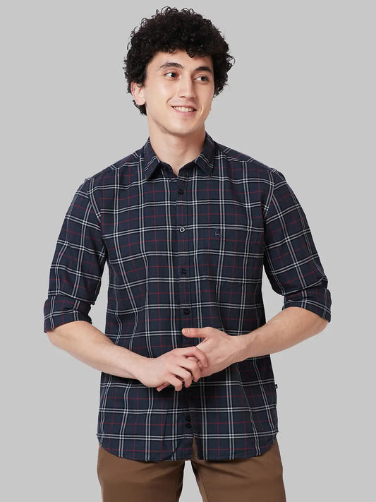 Men Slim Fit Red Shirt